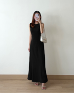 Load image into Gallery viewer, Kadaka D-0251 Maxi Dress with Adjustable Waist | Dress Panjang Wanita Serut
