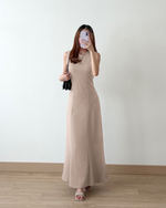Load image into Gallery viewer, Kadaka D-0251 Maxi Dress with Adjustable Waist | Dress Panjang Wanita Serut
