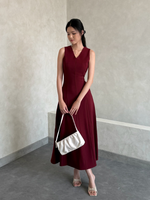 Load image into Gallery viewer, Kadaka D-0253 Long Vneck Dress | Dress Panjang Wanita
