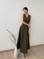 Load image into Gallery viewer, Kadaka D-0253 Long Vneck Dress | Dress Panjang Wanita
