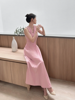 Muat gambar ke penampil Galeri, Kadaka D-0253 Long Vneck Dress | Dress Panjang Wanita
