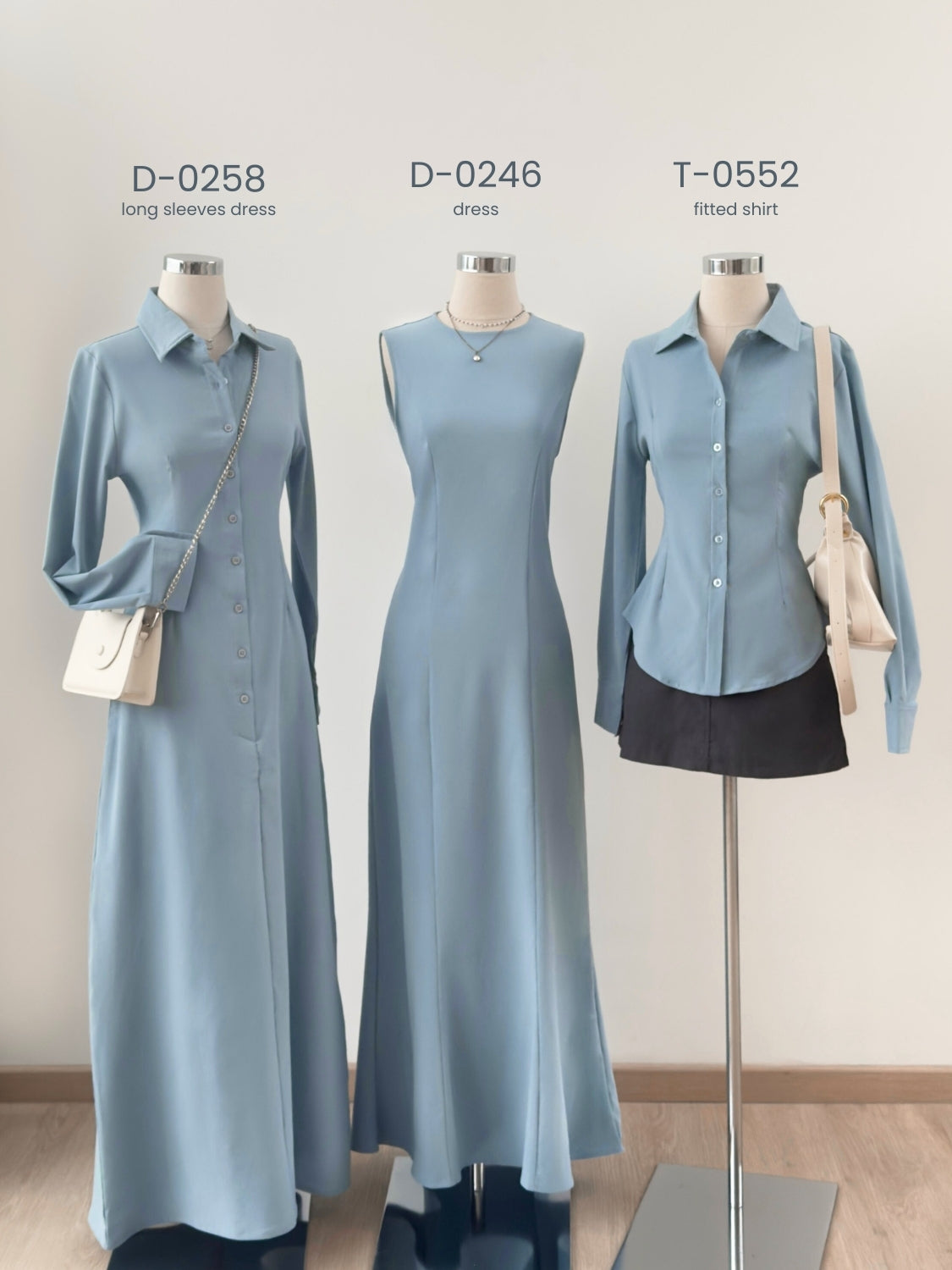 Kadaka D-0246 Maxi Dress Linen with Adjustable Waist | Dress Panjang Wanita