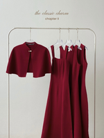 Muat gambar ke penampil Galeri, Kadaka Couple Group Family Outfit | Maxi Square and Vneck Dress Cape Outer | The Classic Charm Collection (2)
