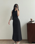 Load image into Gallery viewer, Kadaka Couple Group Family Outfit | Maxi Dress Culotte &amp; Men Shirt Stripes | Office Crush Collection
