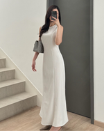 Load image into Gallery viewer, Kadaka Couple Group Family Outfit | Maxi Dress Culotte &amp; Men Shirt Stripes | Office Crush Collection
