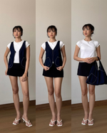 Load image into Gallery viewer, Kadaka Candy Shop Collection | Vest Bag 2 in 1 Multifungsi and Culotte Pants | Matching Outfit | O-0201, O-0202
