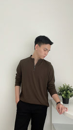 Muat gambar ke penampil Galeri, Kadaka MT-0110 Top Outer Drop Needle Knit With Zipper
