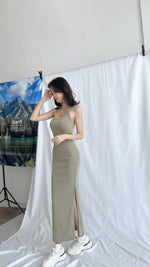 Load image into Gallery viewer, Kadaka D-0235 One Shoulder Maxi Knit Dress | Bodycon Slit Dress Wanita
