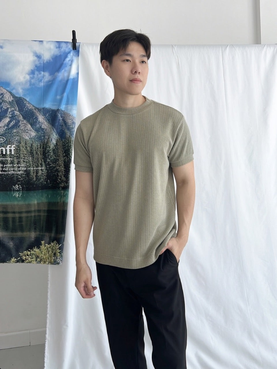 Kadaka MT-0189 Kaos Knit Pria Basic Round Neck