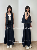 Load image into Gallery viewer, Kadaka Candy Shop Collection | Vest Bag 2 in 1 Multifungsi and Culotte Pants | Candy Vest
