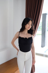 Kadaka T-0297 Tanktop with Ruffle Detail