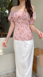 Muat gambar ke penampil Galeri, Kadaka T-0354 Blouse Peplum Floral Super Pretty Detail Smock
