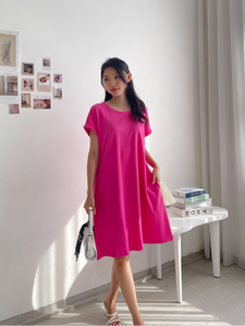 Kadaka D-0121 Dress Santai Cantik dengan Aksen Scarf