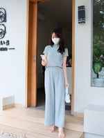 Muat gambar ke penampil Galeri, Kadaka S-0186 Knit Set Top and Culotte | Set Wanita Knit Celana dan Atasan
