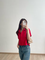 Muat gambar ke penampil Galeri, Kadaka T-0392 Top Kemeja Crop Double Placket
