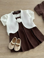 Muat gambar ke penampil Galeri, Kadaka KG-0113 Girls Crop Outer Kidswear | Luaran Cardigan Anak Perempuan
