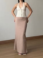 Muat gambar ke penampil Galeri, Kadaka Dream Skirt | Maxi Skirt Airflow Linen | Rok Panjang Maxi Wanita | Cloud Nine Collection B-0228
