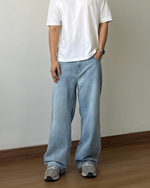 Muat gambar ke penampil Galeri, Kadaka Austin Denim | Men Loose Denim Pants | Celana Panjang Jeans Pria  | Blue No. 1 Collection MB-0116
