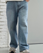 Muat gambar ke penampil Galeri, Kadaka Austin Denim | Men Baggy Loose Denim Pants | Celana Panjang Jeans Pria  | Blue No 1 Collection MB-0116
