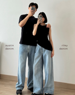 Load image into Gallery viewer, Kadaka Riley Denim | Baggy Loose Denim Pants | Celana Panjang Jeans Wanita | Blue No 1 Collection B-0230
