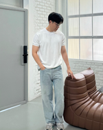 Load image into Gallery viewer, Kadaka Couple Group Family Outfit | Women and Men Loose Denim Pants |  Blue No. 1 Collection
