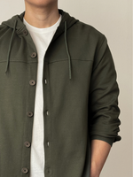 Muat gambar ke penampil Galeri, Kadaka Parker Fleece Hoodie Jacket | Men Buttoned Hoodie | Jacket Hoodie Kancing Pria | Say Fleece Collection MO-0101
