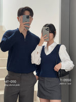 Muat gambar ke penampil Galeri, Kadaka Team Mate Collection | Polo Men Shirt and Longsleeve Vest Top | Couple Outfit | Emerson, Dean, Emma

