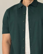 Muat gambar ke penampil Galeri, Kadaka Leo Shirt | Mens Cotton Stretch Shirt | Kemeja Men Katun Lengan Pendek | MT-0115
