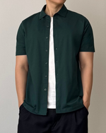 Muat gambar ke penampil Galeri, Kadaka Leo Shirt | Mens Cotton Stretch Shirt | Kemeja Men Katun Lengan Pendek | MT-0115
