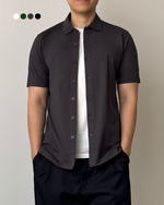 Muat gambar ke penampil Galeri, Kadaka Leo Shirt | Mens Cotton Stretch Shirt | Kemeja Men Katun Lengan Pendek | MT-0115
