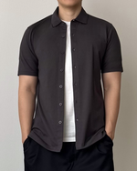 Muat gambar ke penampil Galeri, Kadaka Leo Shirt | Mens Cotton Stretch Shirt | Kemeja Men Katun Lengan Pendek | MT-0115
