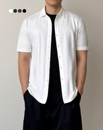 Muat gambar ke penampil Galeri, Kadaka Leo Shirt | Mens Cotton Stretch Shirt | Kemeja Men Katun Lengan Pendek | MT-0115
