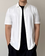 Muat gambar ke penampil Galeri, Kadaka Leo Shirt | Mens Cotton Stretch Shirt | Kemeja Men Katun Lengan Pendek | MT-0115
