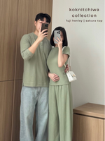 Muat gambar ke penampil Galeri, Kadaka Matcha Set | Knit Set Top and Culotte | Set Wanita Knit Celana dan Atasan | koKnitchiwa Collection S-0186
