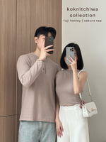 Muat gambar ke penampil Galeri, Kadaka Sakura Top | Knit Halter Neck Top Pastel | Atasan Knit Wanita Tanpa Lengan | koKnitchiwa Collection T-0432
