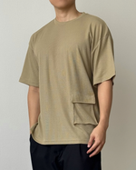 Muat gambar ke penampil Galeri, Kadaka Nico Oversized Tshirt Pocket Detail | Top Men Pria Rib Premium Detail Kantong | MT-0134
