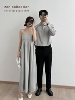 Muat gambar ke penampil Galeri, Kadaka Zen Collection | Dress and Shirt | Couple Outfit | Emi, Hinoki, Kaze
