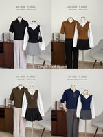 Muat gambar ke penampil Galeri, Kadaka Team Mate Collection | Polo Men Shirt and Longsleeve Vest Top | Couple Outfit | Emerson, Dean, Emma

