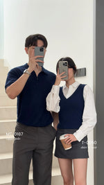 Muat gambar ke penampil Galeri, Kadaka Team Mate Collection | Polo Men Shirt and Longsleeve Vest Top | Couple Outfit | Emerson, Dean, Emma
