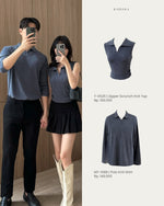 Muat gambar ke penampil Galeri, Kadaka Knot Your Average Collection | Dress Flare Pants &amp; Men Top | Couple Outfit | Mason, Blake
