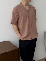 Load image into Gallery viewer, Kadaka MT-0200 Short Sleeve Shirt Men Linen | Kemeja Pria
