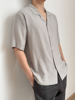 Load image into Gallery viewer, Kadaka MT-0200 Short Sleeve Shirt Men Linen | Kemeja Pria
