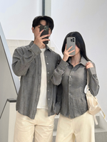 Muat gambar ke penampil Galeri, Kadaka Couple Outfit | Long Sleeve Fitted Shirt &amp; Men Top Shirt | Curated Curriculum Collection
