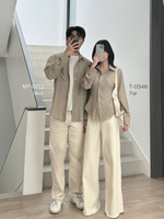 Muat gambar ke penampil Galeri, Kadaka Couple Outfit | Long Sleeve Fitted Shirt &amp; Men Top Shirt | Curated Curriculum Collection
