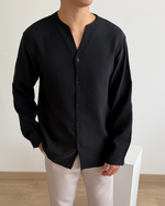 Load image into Gallery viewer, Kadaka MT-0214 Longsleeve Men Shirt Vneck | Atasan Kemeja Pria
