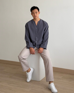 Load image into Gallery viewer, Kadaka Couple Group Family Outfit | Maxi Square and Vneck Dress Cape Outer | The Classic Charm Collection (2)
