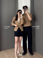 Muat gambar ke penampil Galeri, Kadaka Alpine Collection | Knit Outer Cardigan and Polo Shirt | Couple Outfit | Aspen, Timber, North
