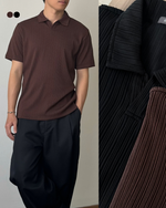 Load image into Gallery viewer, Kadaka Preston Shirt | Polo Shirt Men Pleats | Atasan Kaos Polo Pria Lengan Pendek | Pleated Pairs Collection MT-0223

