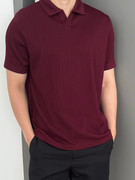 Kadaka MT-0223 Polo Shirt Men Pleats | Atasan Kaos Polo Pria Lengan Pendek