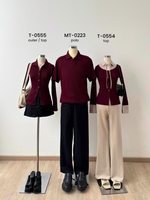 Load image into Gallery viewer, Kadaka T-0554 Long Sleeve Pleats Shirt Top with Collar Detail | Atasan Lengan Panjang Wanita
